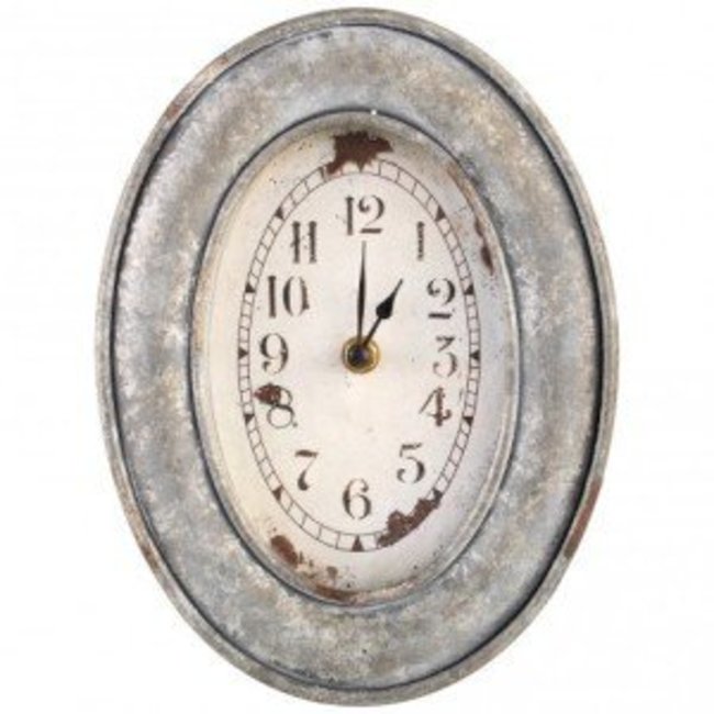 Bond Iron ovale grey wall clock