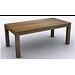 tuintafel in teak met lange latten rustic