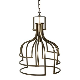 PTMD Denli brass iron hanging lamp open design round L