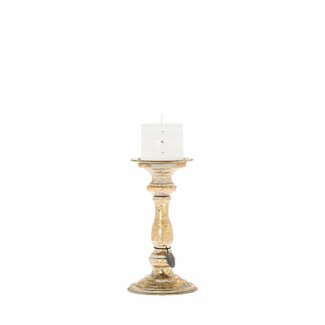 Candleholder gold 23 cm