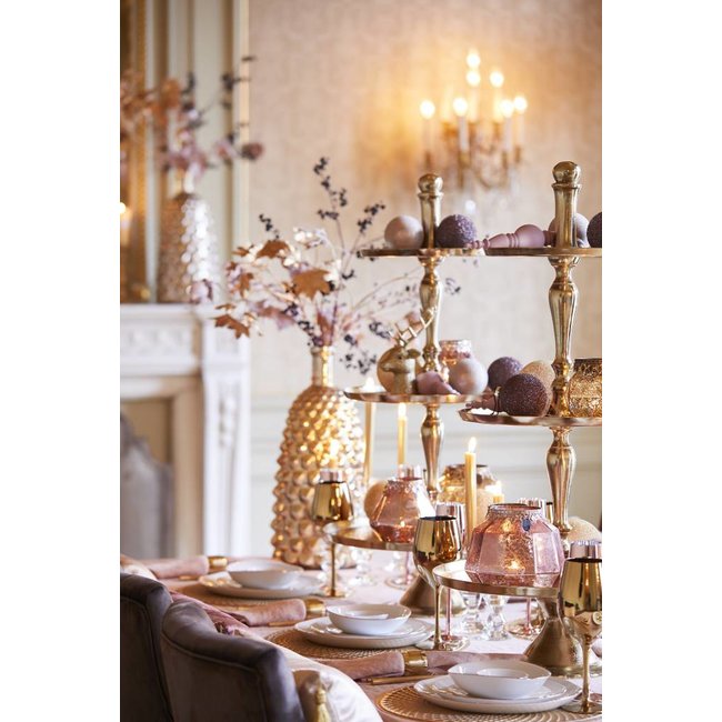 Etagere Oxford zilver 3 laags 90 cm