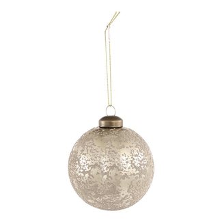 Christmas britt silver glass ball s