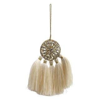 Christmas Dreamliner Cream hanger with tassels s