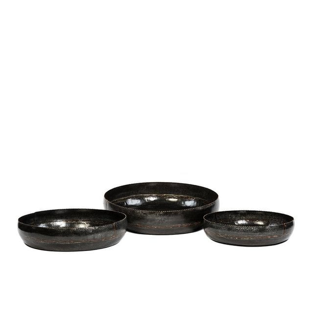 decoratieve bowl dia61.50x14cm black antique(large)