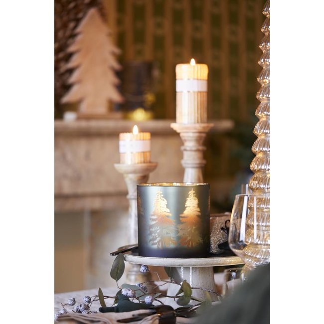 Kaars venetian goud 9x9cm