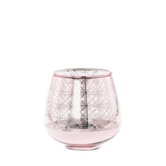 Sfeerlicht shine roze 12 cm