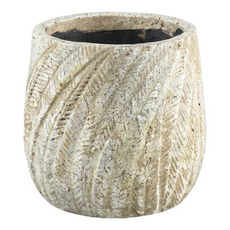 vita cream ceramic Palm pot round s