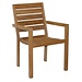 Stacking armchair rustic finish