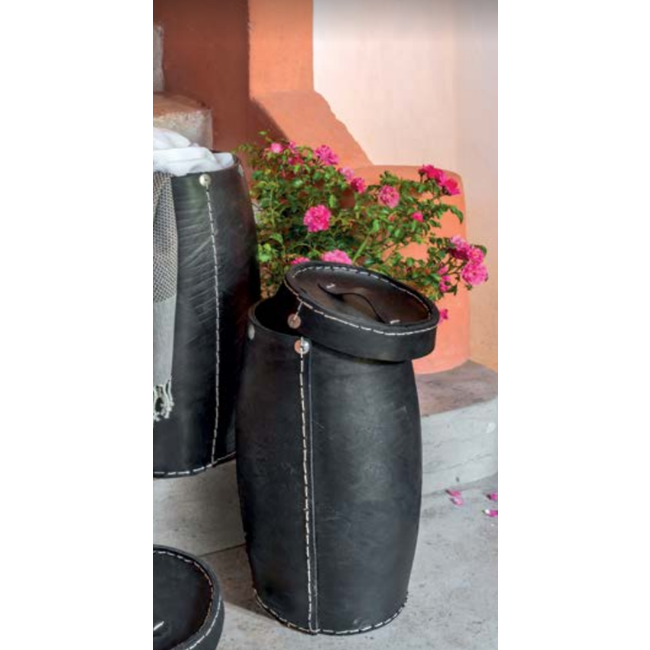 rubberen pot met deksel smal