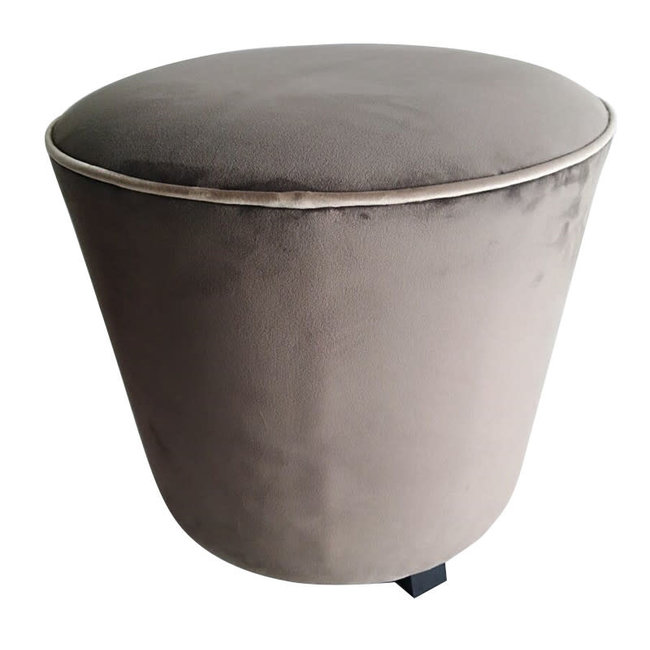 Simla pouf velvet grey