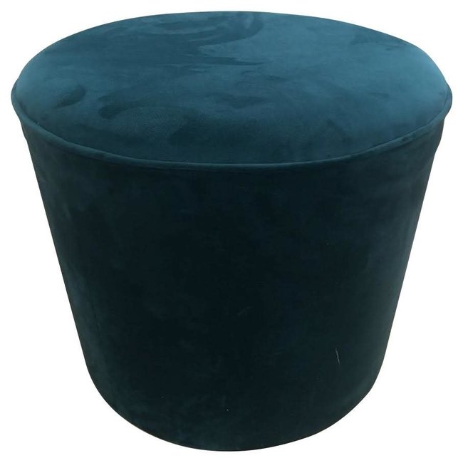 pouf velvet royal blue