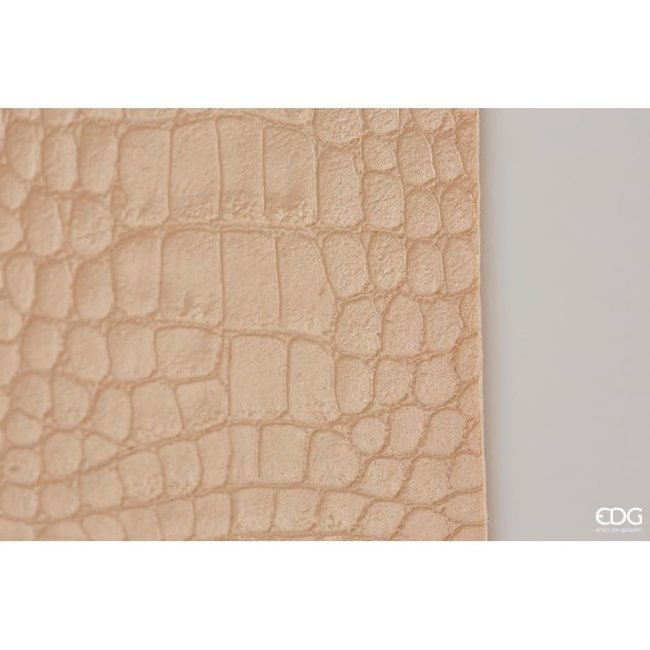 placemat similileder kleur zand