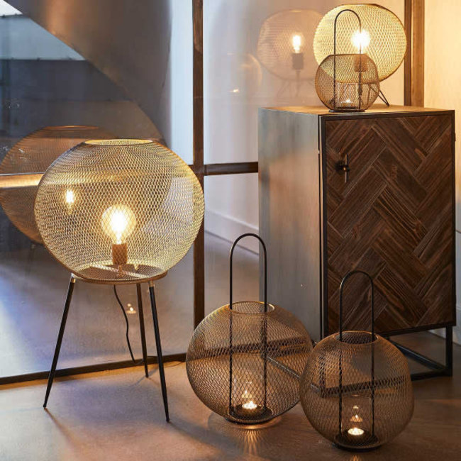 Windlicht pure goud 44 cm