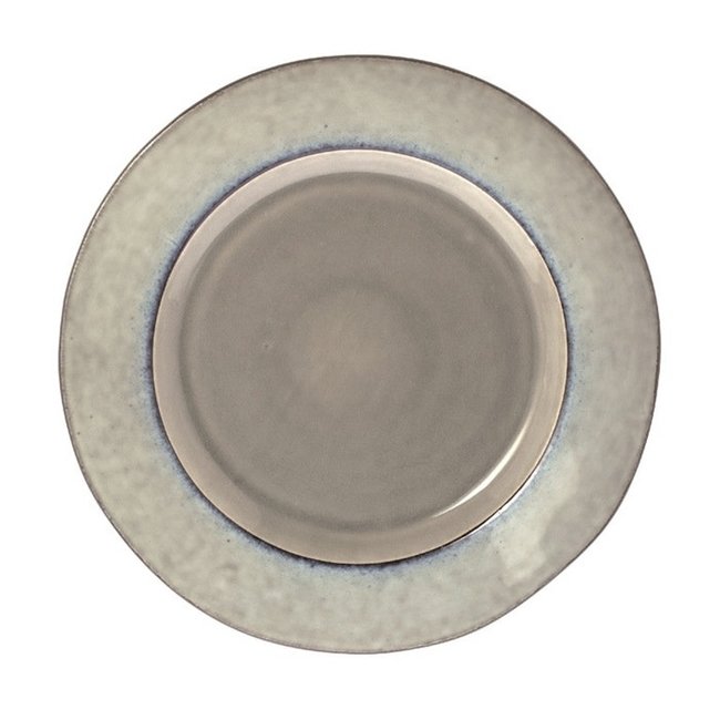 Assiette plate Metz gris doux 28 cm
