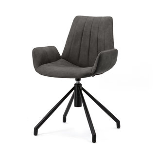 chaise Zoey antracite cowboy