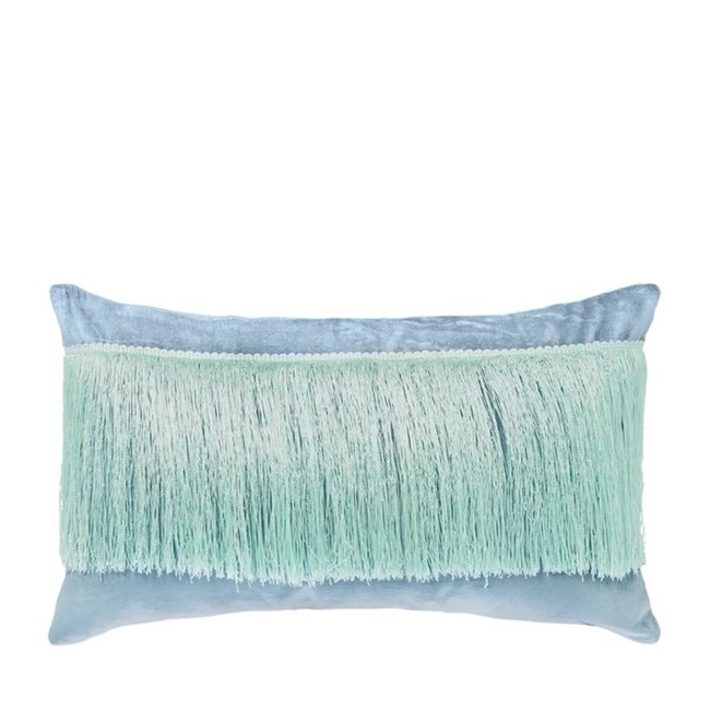 Kussen Fringe mint 30x50 cm