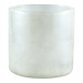 Tuxx white mat glass vase round big l