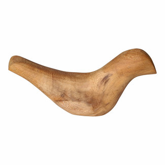 PTMD Scotty natural juar wood lying bird statue