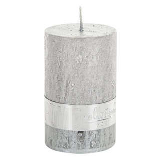 PTMD Rustic silver pillar candle