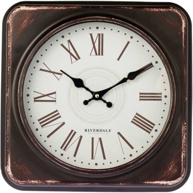 Wandclock camden bruin 36 cm