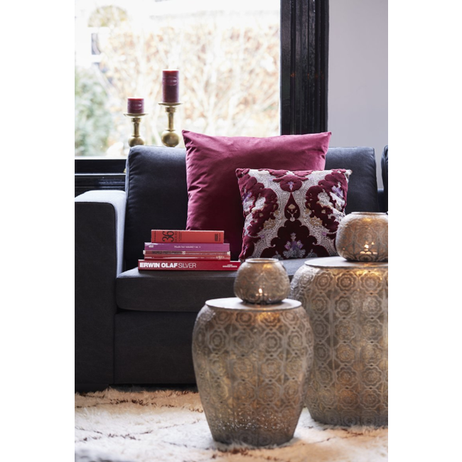 Kussen Chelsea burgundy 60x60