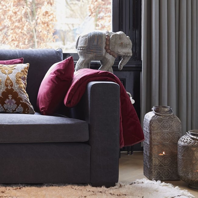 Plaid burgundy 130x170 AB