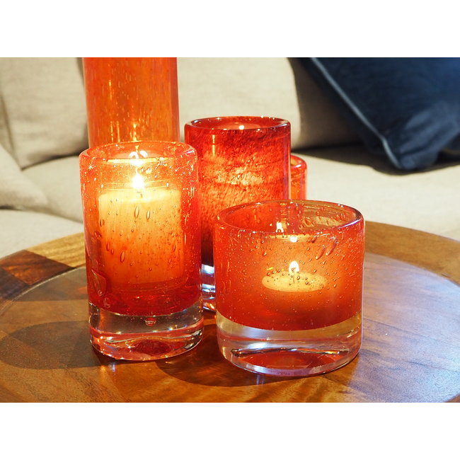 Votive orange red
