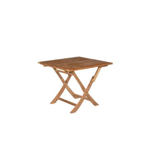 Vierkante vouwtafel teak outdoor