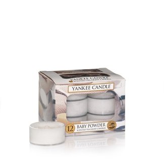 Baby powder tea lights 12 st