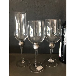 PTMD Champagneglas met zilveren bol