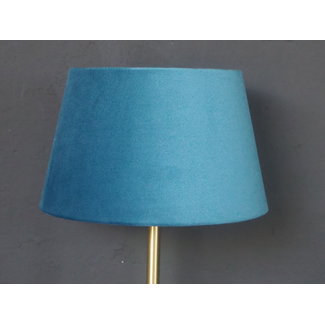 Kapje staande lamp ocean blue on gold