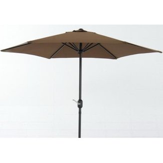parasol aluminium vierkant 3x3 m taupe