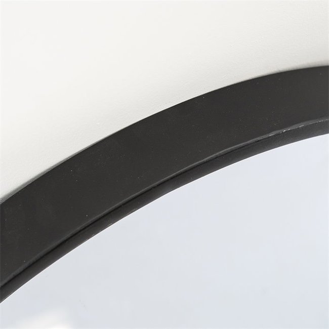 Selfie spiegel large black dia 80 cm