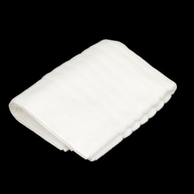 Badmat katoen geribd wit