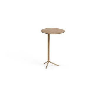 Dekocandle sidetable brass antique dia 40x56 cm