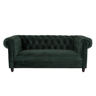 Dutchbone Sofa chester fluweel donkergroen