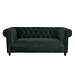 Dutchbone Canapé Chester velours vert foncé