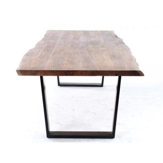 Castle line table Kaz , pieds en metal noir