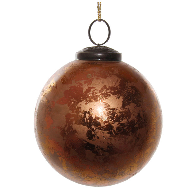 shishi glass ball antique copper 9,5 cm