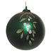 shishi glass ball mat green mistletoe 10 cm