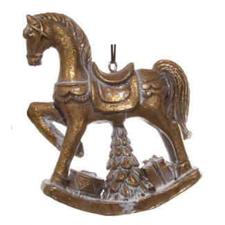 shishi rocking horse gold 10 cm