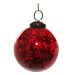 shishi glass ball shiny antique red 7 cm