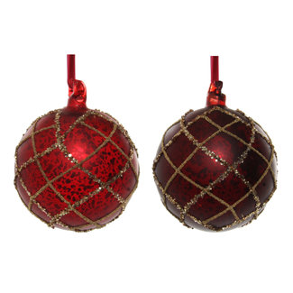 shishi glass ball mat red antique bead glitter  s