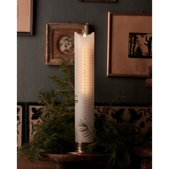 Sara kalender kaars  gouden dots