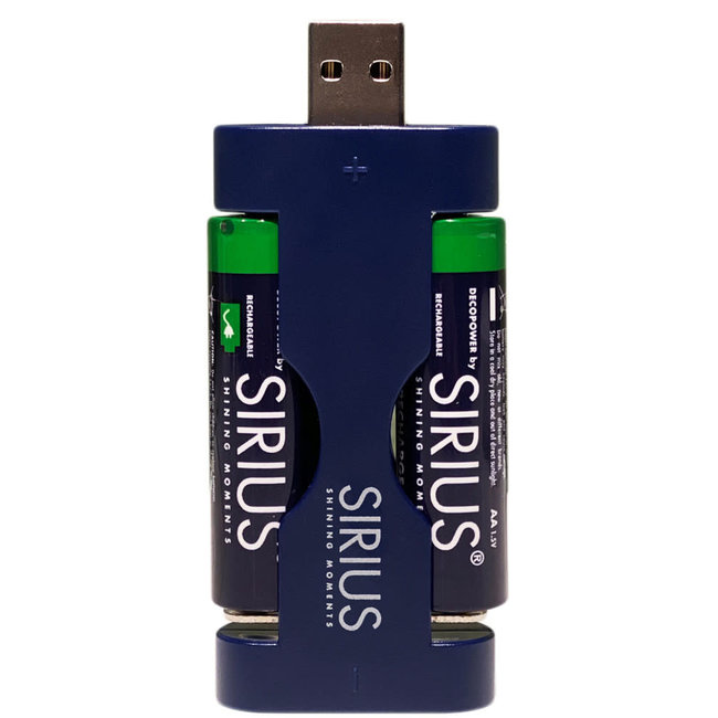 Sirius USB charger incl 4x AA decopower rechargeable