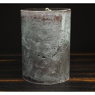 Dekocandle cylinder kaars dia 7x10 cm aubergine