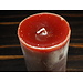 Dekocandle cylinder kaars 8.6x15 stone red