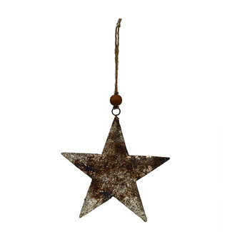 PTMD Christmas Xev Antique silver Iron  haging star m