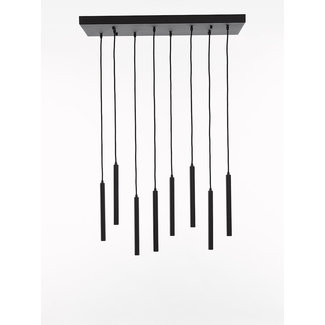 Marckdael ceiling lamp 1408-s8-rect-led-nero 3000k