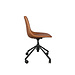 Dutchbone chaise de bureau cognac brown